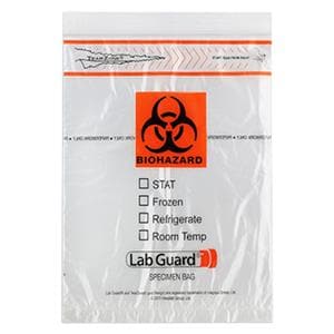 Specimen Transport Bag Clr/Blk/rng Zip/ Flap Closure W/ Pch/ FltPk 1000/Ca