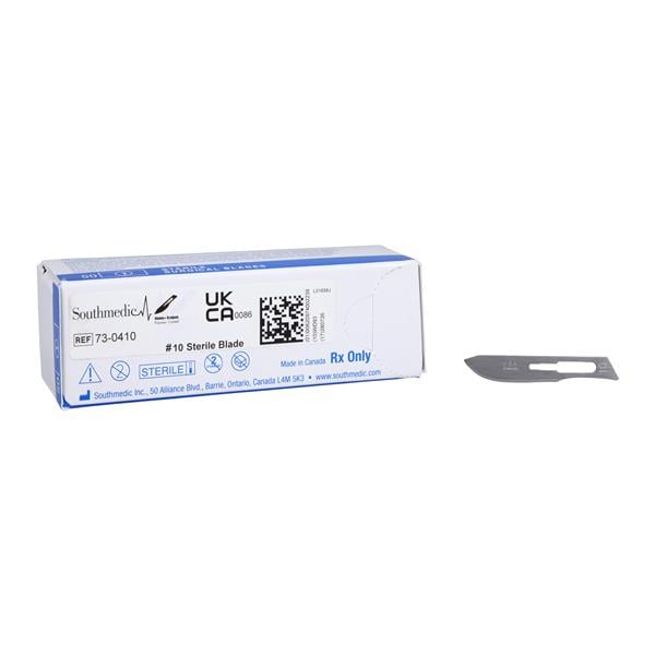 Polymer Coated Sterile Surgical Blade #10 Disposable 50/Bx