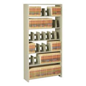 Snap-Together Open Shelving Unit 88 in x 48 in x 12 in Sand Ea