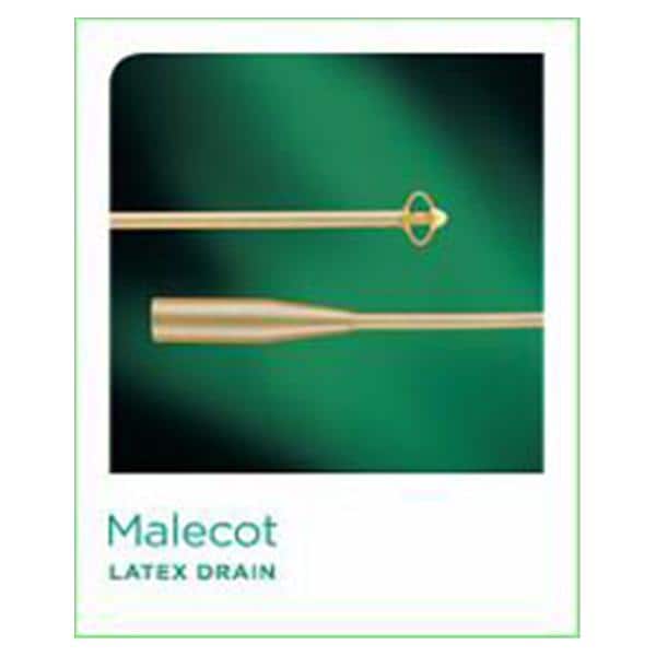 Malecot Catheter Drain 4-Wing Reinforced Tip Latex 24Fr