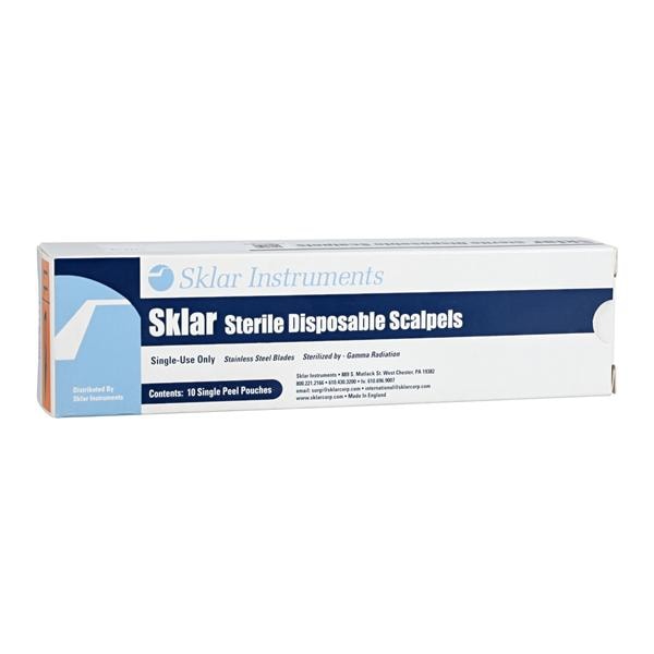 Disposable Surgical Scalpel #11 Plastic/Stainless Steel Sterile