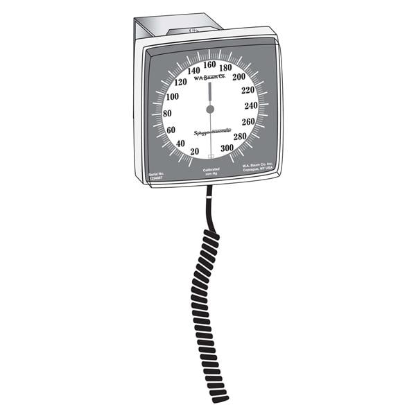 Calibrated V-Lok Anrd Sphygmomanometer Netrl Wt Ltx Arm Hi Cntrst Dl Dsply W/8'