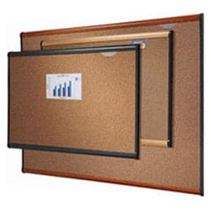 Color Cork Bulletin Board Graphite Finish Frame 2 ft x 3 ft 2'Hx3'W
