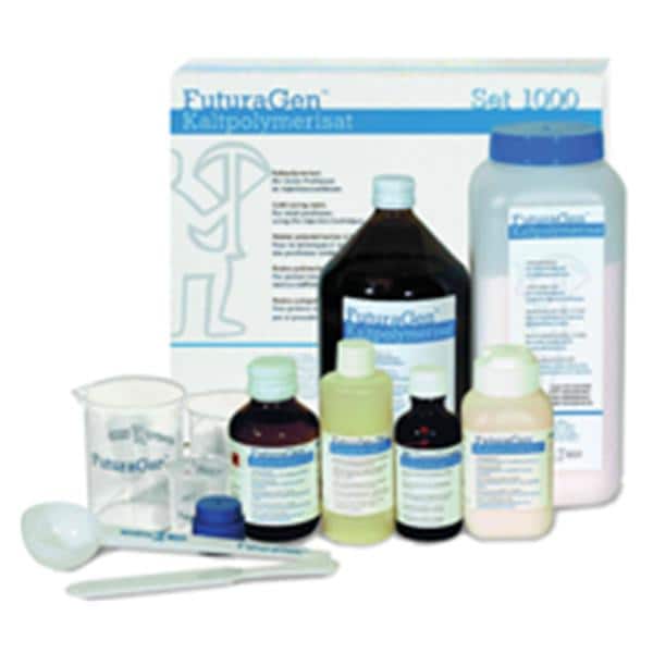 Futuragen Denture Resin Acrylic Polymer Cold Cure Clear 500Gm/Bx