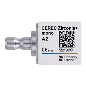 CEREC Zirconia+ Milling Blocks Translucent Mono A2 For CEREC 3/Bx