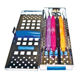 Instrument Cassette Stainless Steel Silver 7 Instruments Ea