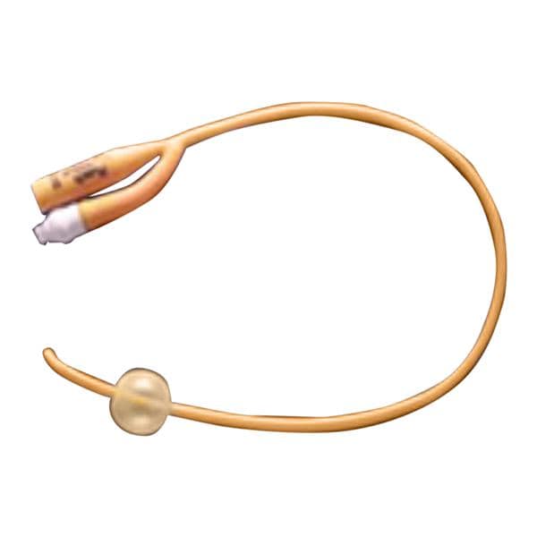 Pure Gold Tiemann 2-Way Foley Catheter Coude Tip Silicone 16Fr 5cc