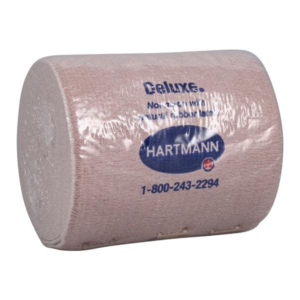 Deluxe LF Elastic Bandage Cotton/Polyester/Spandex 4"x11yd Tan Non-Sterile Ea