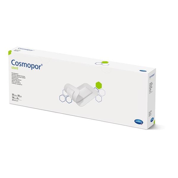 Cosmopor Cotton Contact Layer Dressing 4x14" Sterile Rectangle PA Adhs NAdhr LF