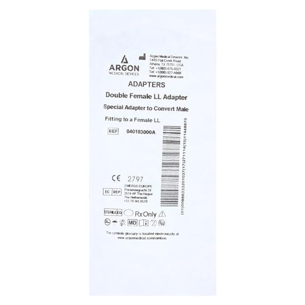 Monitoring Adapter Polycarbonate Double Female Luer Lock 25/Ca