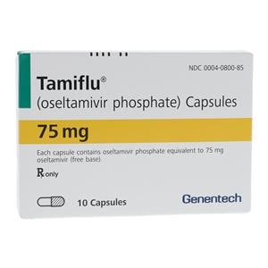 Tamiflu Capsules 75mg Blister Pack 10/Package Each