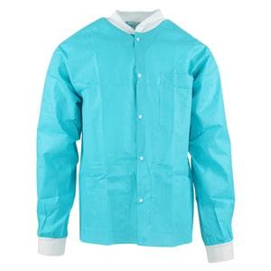 SafeWear Hipster Protective Lab Jacket SMS PP Fbrc Medium Tropical Teal 12/Bg, 5 BG/CA