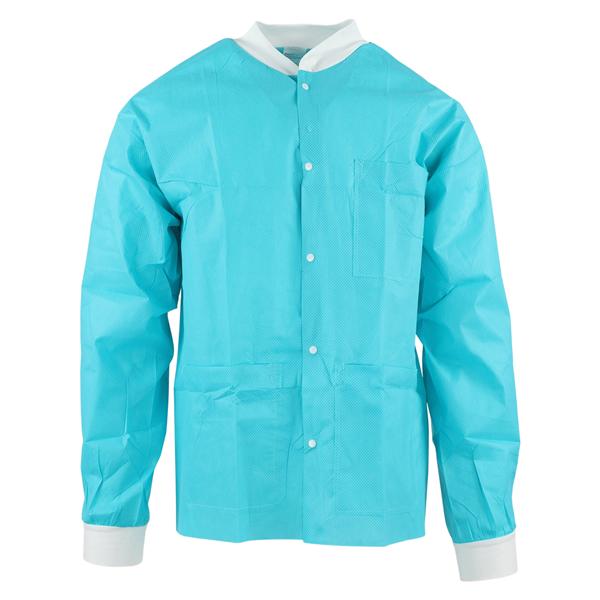 SafeWear Hipster Protective Lab Jacket SMS PP Fbrc Medium Tropical Teal 12/Bg, 5 BG/CA