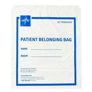 Personal Belongings Bag White Drawstring Closure 18x20