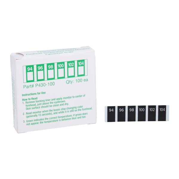 FeverScan Thermometer Fahrenheit 100/Bx