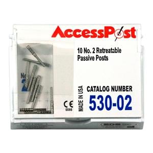 AccessPost Posts Stainless Steel Size 1.35 mm Blue 10/Bx