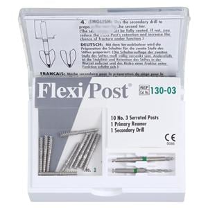 Flexi-Post Posts Stainless Steel Size Green Parallel Sided 10/Pk