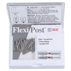 Flexi-Post Posts Stainless Steel Economy Refill Size Red Parallel Sided 30/Pk