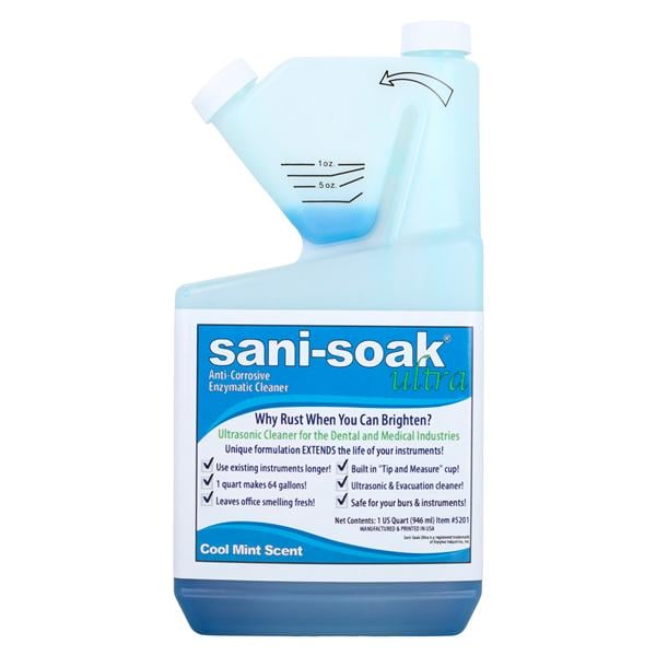 Sani-Soak Ultra Ultrasonic Cleaner 32 oz Mint 32oz/Bt