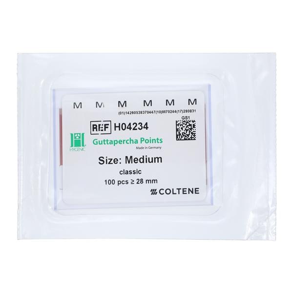 Hygenic Gutta Percha Points Medium Pink 5Vls/Bx