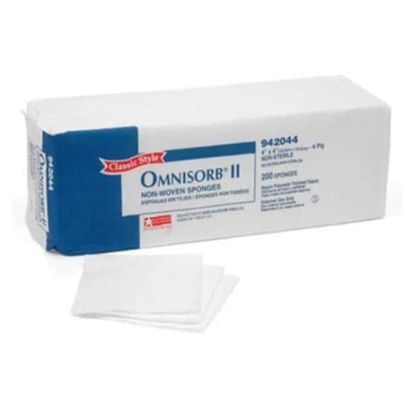 Omnisorb II Rayon/Polyester Blend Gauze Sponge 4x4" 4 Ply Non-Sterile NWvn LF