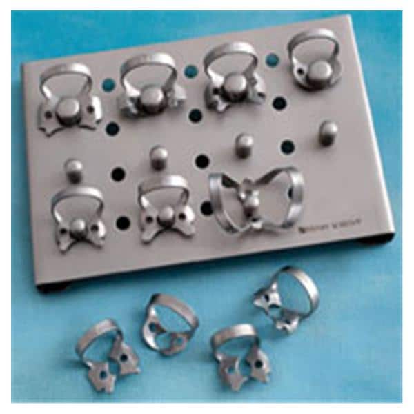 Rubber Dam Clamp Kit Nonreflective Matte Finish 11/Bx