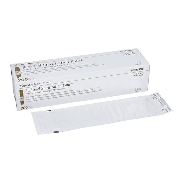 Maxima Sterilization Pouch Self Seal 2.75 in x 9 in 200/Bx