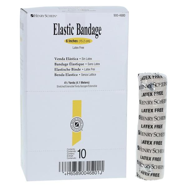 Stretch Bandage Elastic 6"x4.5yd Tan Non-Sterile 10/Bx