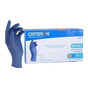 Criterion N200 Nitrile Exam Gloves Medium Blue Non-Sterile 200/Bx