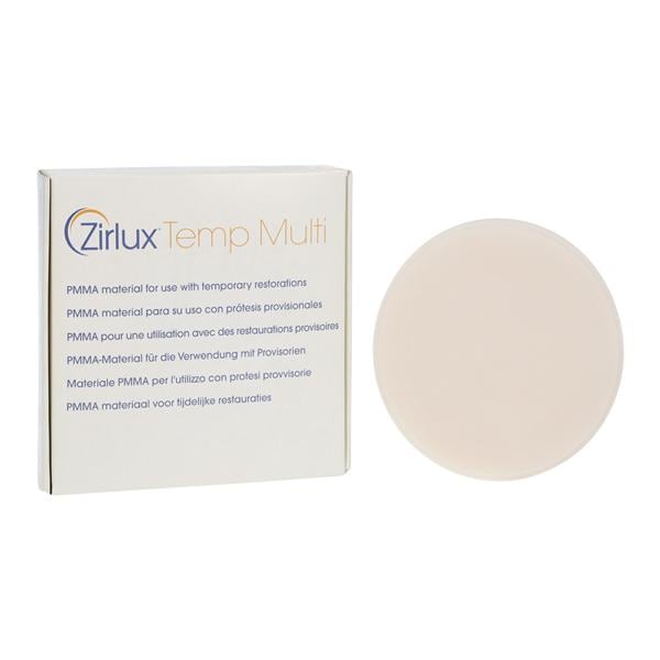 Zirlux Temp Multilayer PMMA Disc BL 98x12mm Ea