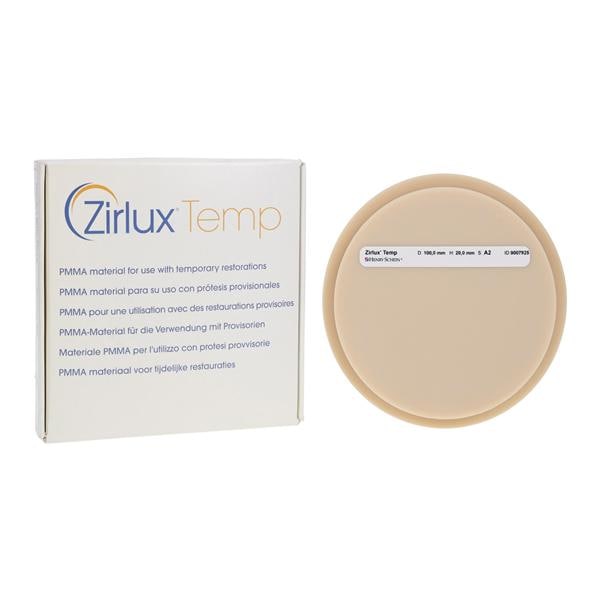 Zirlux Temp PMMA Disc A2 100x20mm Ea