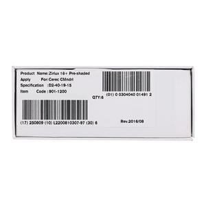 Zirlux 16+ Zirconia Block D2 40x19x15mm 6/PK