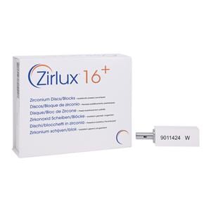 Zirlux 16+ Zirconia Block White 65x25x22mm 4/PK