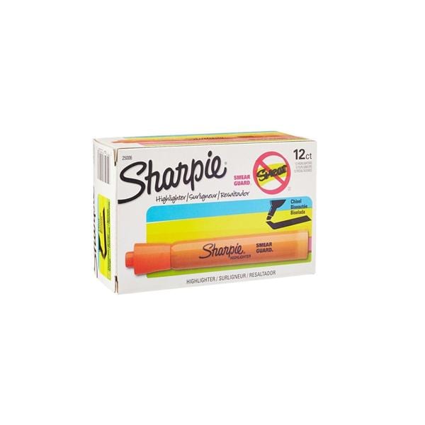 Sharpie Accent Highlighters Fluorescent Orange 12/Pack 12/Pk