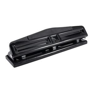 Office Depot Brand 3-Hole Adjustable Punch Black 1/PK
