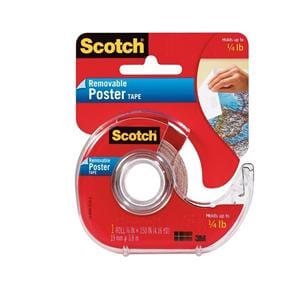 Scotch Wallsaver Removable Poster Tape 3/4 in x 150 in 1/PK