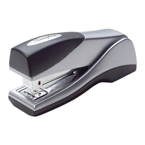 Swingline Optima Grip Half-Strip Compact Stapler Silver Ea