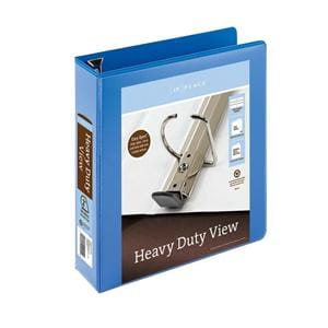 Heavy-Duty Easy Open D-Ring View 2 in Binder 500-Capacity Blue Ea