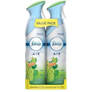 Febreze Air Freshener Gain Original Scent 17.6 oz 2/Pk