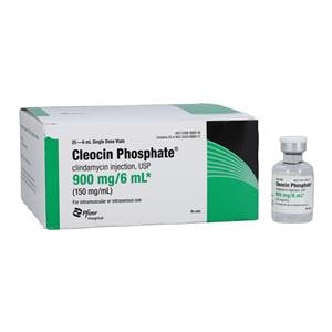 Cleocin Phosphate Injection 150mg/mL SDV 6mL 25/Package