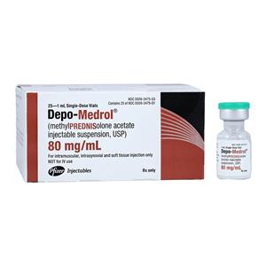 Depo-Medrol Injection 80mg/mL SDV 1mL 25/Package