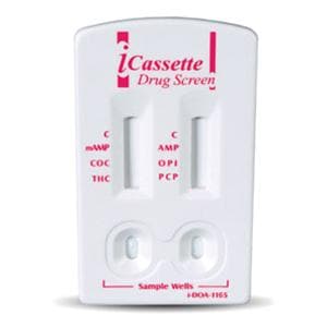 iCassette Drug Screen Test Kit CLIA Waived 25/Bx