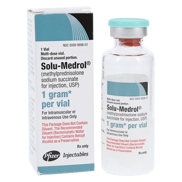 Solu-Medrol Injection 1gm MDV 16mL Each, 48 VL/CA
