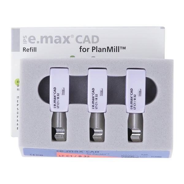 IPS e.max CAD LT Milling Blocks Low Translucency B32 C1 For PlanMill 3/Bx