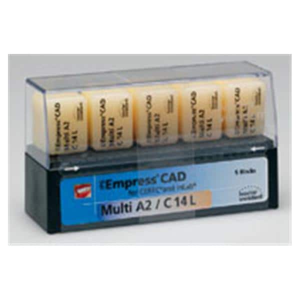 IPS Empress CAD Multi Milling Blocks Multi-Chromatic I12 A1 For CEREC 5/Bx