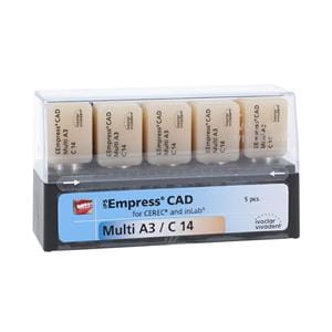IPS Empress CAD Multi Milling Blocks Multi-Chromatic C14 A3 For CEREC 5/Bx