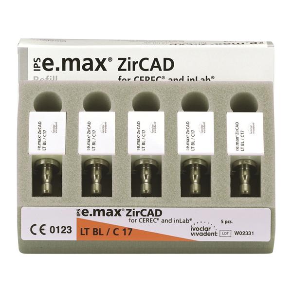 IPS e.max ZirCAD LT Milling Blocks Low Translucency C17 BL For CEREC 5/Bx