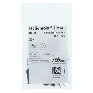 Heliomolar Flow / Helioseal F Luer-Lock Applicator Tips Black 20 Gauge 20/Pk