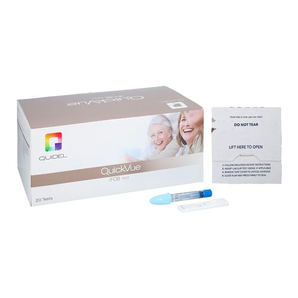 QuickVue iFOB: Immunological Fecal Occult Blood Test Kit CLIA Waived 20/Bx
