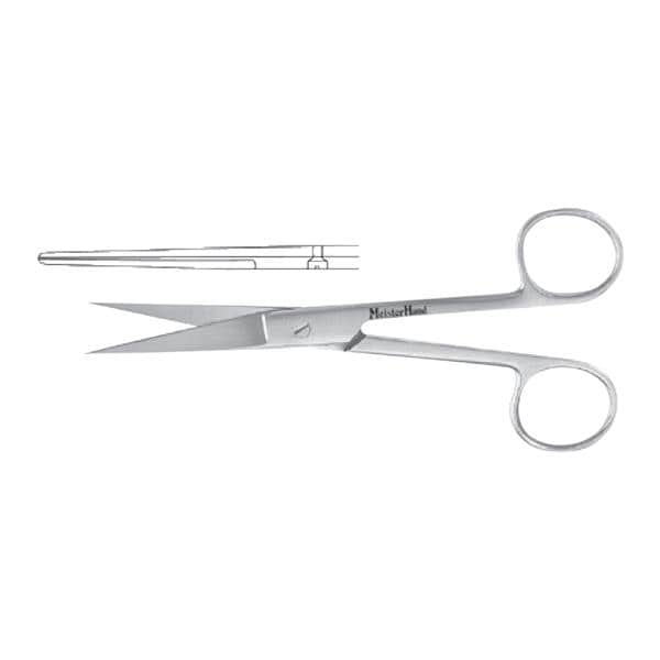 Meister-Hand Operating Scissors Straight 5" Stainless Steel Ea
